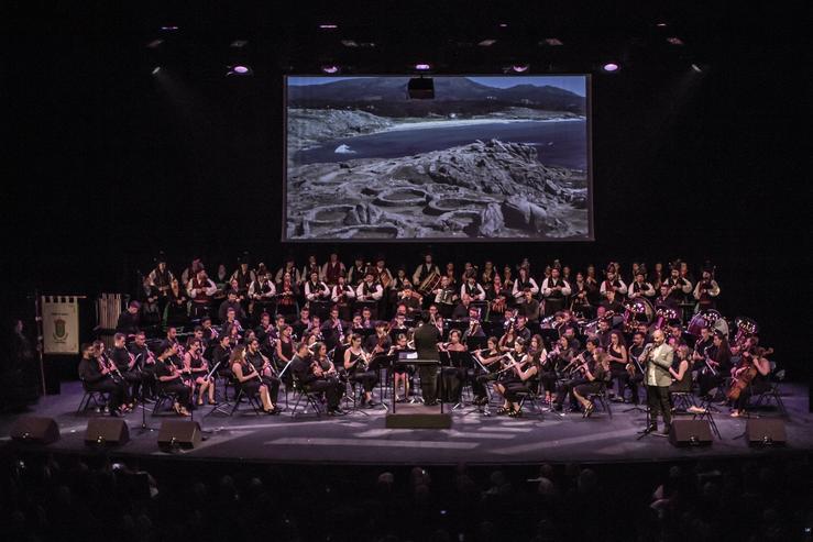 A actuación da Banda de Silleda na 49ª edición do Festival Intercéltico de Lorient. XUNTA / Europa Press