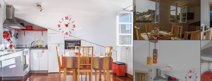 Imaxe dun piso turístico ofertado na plataforma de Airbnb 