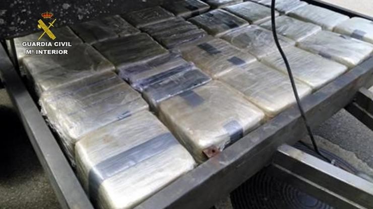 Cocaína incautada no marco da operación Mansalva, en Galicia.. MINISTERIO DE INTERIOR 