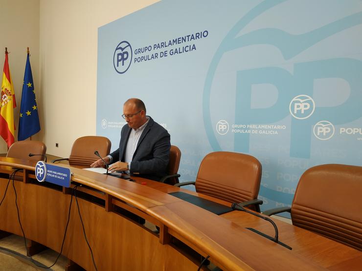 Miguel Tellado na rolda de prensa.. PEDRO DAVILA-EUROPA PRESS 