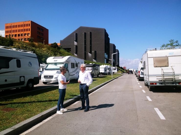 Zona para autocaravanas en Santander. PRC SANTANDER 