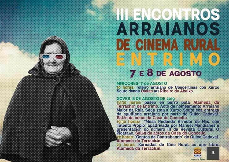 Cartel de Arraianos de Cinema Rural 2019. ARRAIANOS 