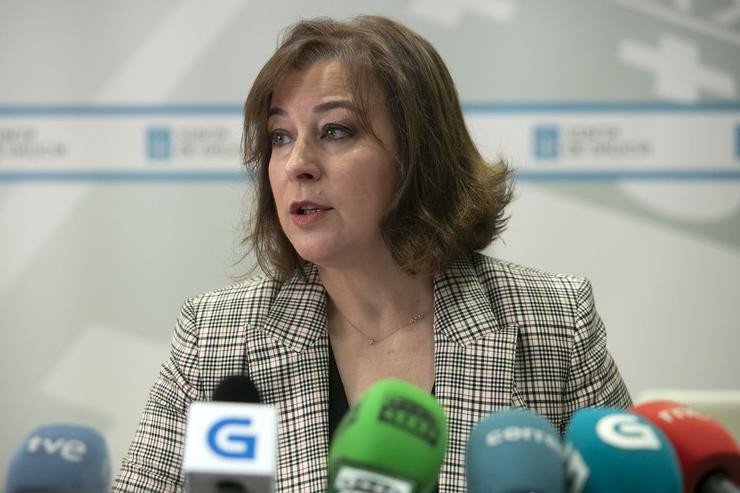 Susana López Abella en rolda de prensa. XUNTA