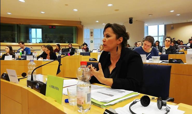 A portavoz do BNG en Europa, Ana Miranda, tacha de 'gran erro' que non exista unha carteira de Pesca na Comisión. BNG 