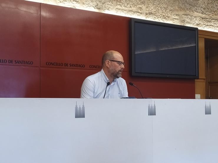 O portavoz municipal de Compostela Aberta, Martiño Noriega / Europa Press