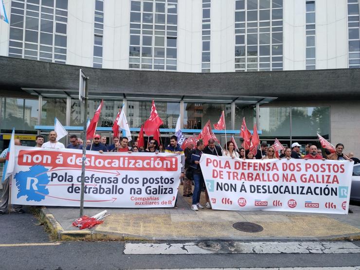 Protesta das subcontratas de R. CIG 