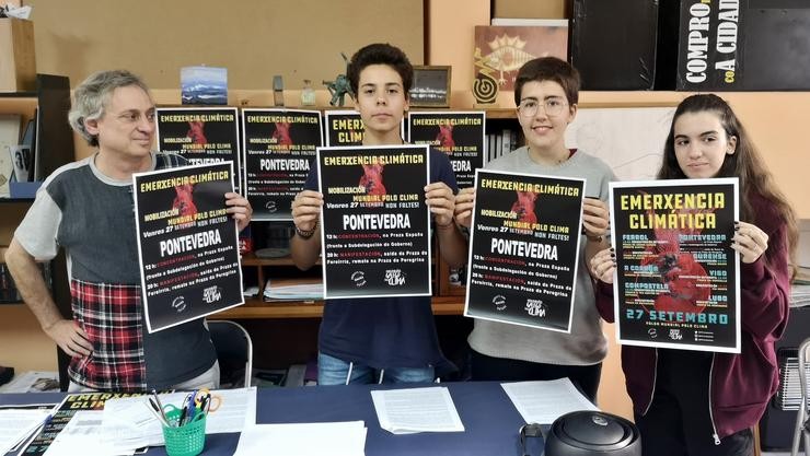 Presentación das accións ecoloxistas preparadas para o venres en Pontevedra. 