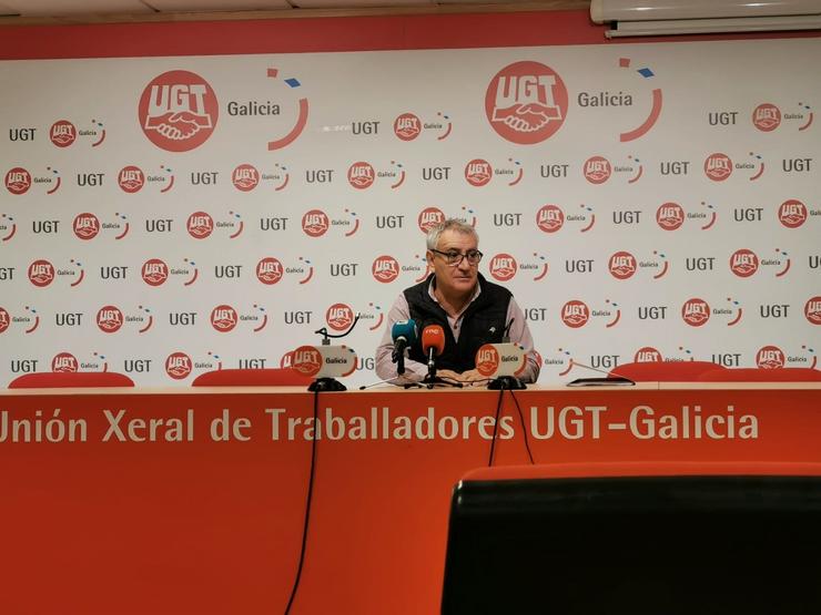 Secretario xeral da Federación de Industria de UXT (FICA-UXT) en Galicia, Javier Carreiro. 