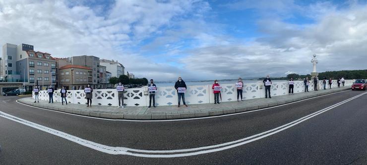 Protesta da Mesa na Toxa. A MESA 