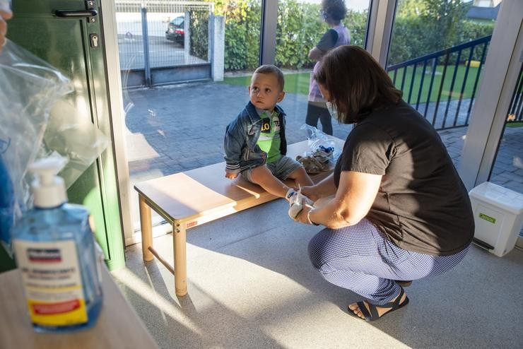 Medidas de seguridade nunha escola infantil de Abegondo. CONCELLO DE ABEGONDO - Arquivo / Europa Press