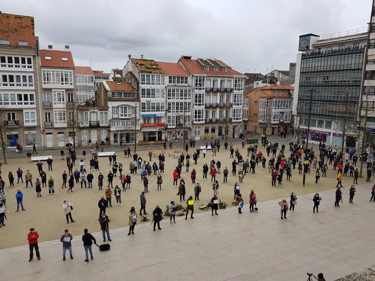 Protesta dos hostaleiros de Ferrol 