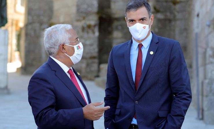 Primeiro ministro portugués, Antonio Costa e presidente do goberno español, Pedro Sánchez/ EFE