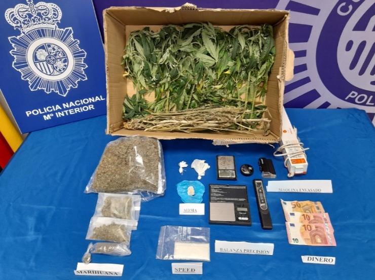 Droga intervida a un grupo acusado de tráfico de drogas en Lugo e a comarca de Ulloa. POLICÍA NACIONAL / Europa Press