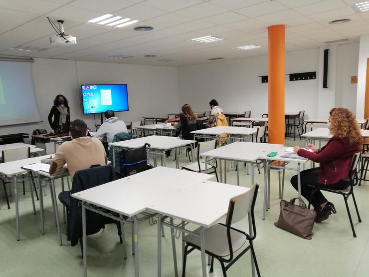 Aula da UNED de Cidade Real.. UNED