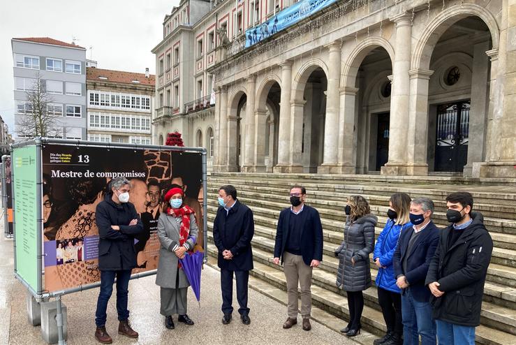 O alcalde de Ferrol, Ángel Mato, e o presidente da Deputación da Coruña, Valentín González Formoso, na inauguración dunha exposición sobre Ricardo Carvalho Calero. / Europa Press.