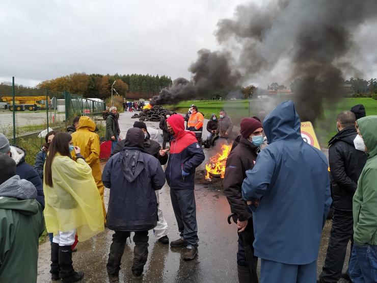 Traballadores de Gamesa en protesta. ERUOPA PRESS 