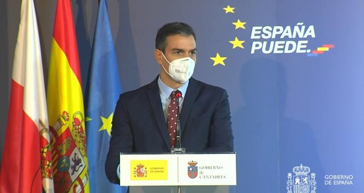 O presidente do Goberno, Pedro Sánchez, presenta o o Plan de Recuperación, Transformación e Resiliencia da Economía Española, en Comiñas (Cantabria), a 4 de decembro de 2020.. MONCLOA / Europa Press