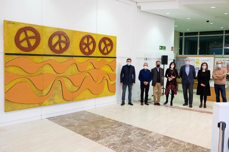 Inauguración na Cidade da Cultura dun mural de Luís Seoane traído desde Arxentina. XOÁN CRESPO / XUNTA - Arquivo / Europa Press