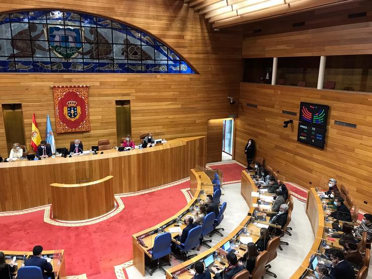 Votación das emendas de totalidade á lei de residuos e á lei de museos de Galicia. As dúas superan o trámite e continúan o seu camiño no Parlamento de Galicia. / Europa Press