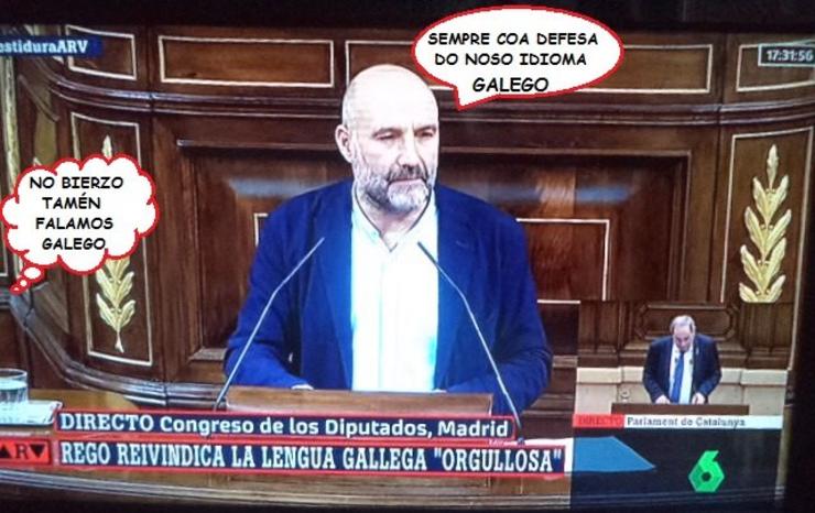 Montaxe compartida no grupo de Facebook 