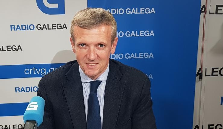 Alfonso Rueda na Radio Galega. RADIO GALEGA - Arquivo
