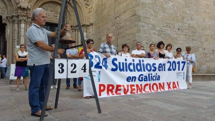 Acto polo día da prevención do suicidio 10 de setembro do 2018 | Movemento Galego da Saúde Mental