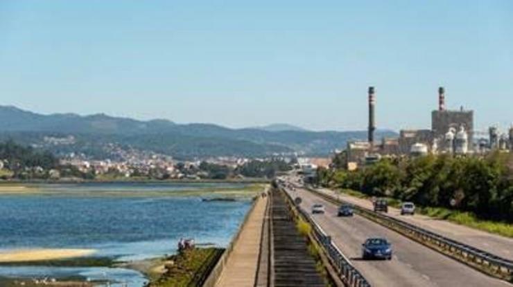 Ría de Pontevedra, onde desemboca o Lerez 