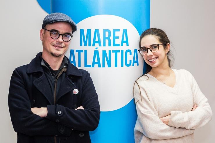 Diego Jiménez e Inés Cebreiro, candidatos a portavoces de Marea Atlántica. MAREA ATLÁNTICA / Europa Press