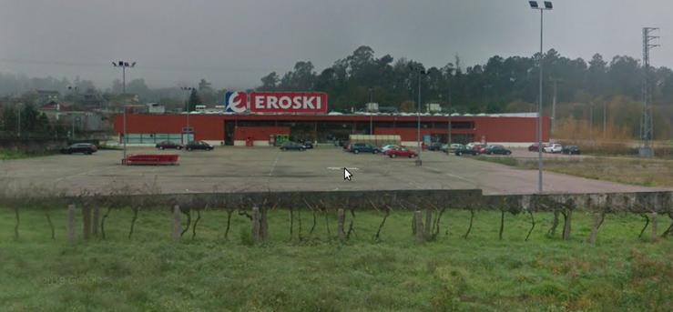 Eroski de Ponteareas con orde de derrube/ Google Maps