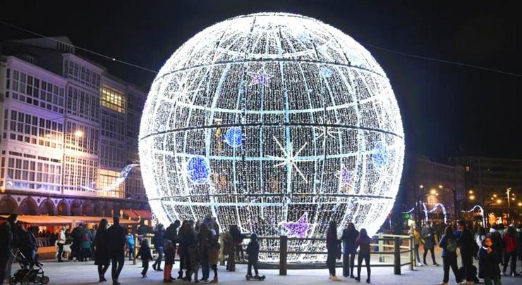 Iluminación de Nadal na Coruña 