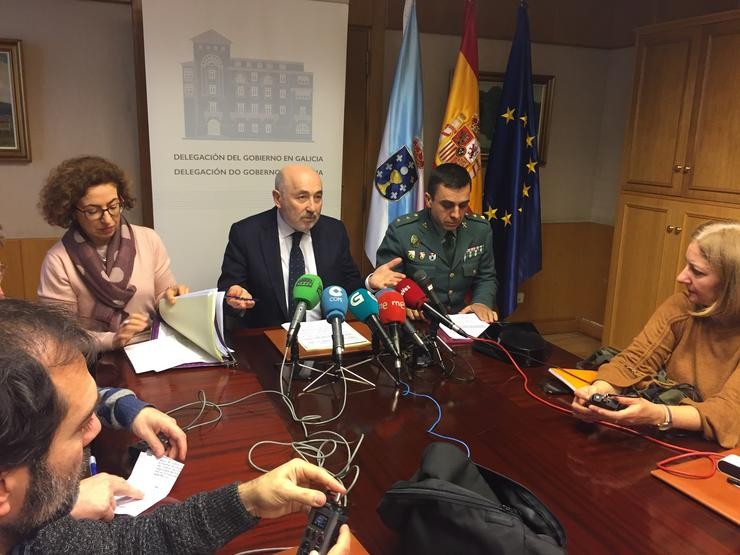 Rolda de prensa do delegado do Goberno en Galicia.. DELEGACIÓN DO GOBERNO EN GALICIA 