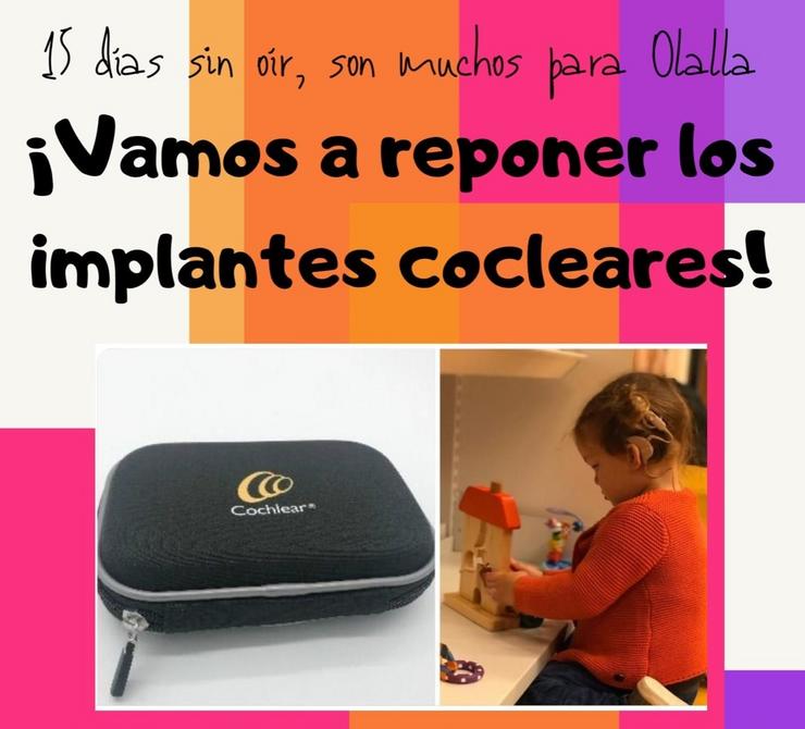 Campaña solidaria para recadar 16.000 euros e repor os implantes cocleares dunha nena de 2 anos. TWITTER / Europa Press