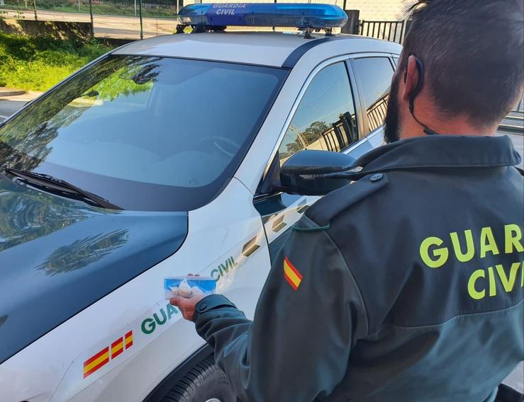 Detención por parte de axentes de Guardia Civil 