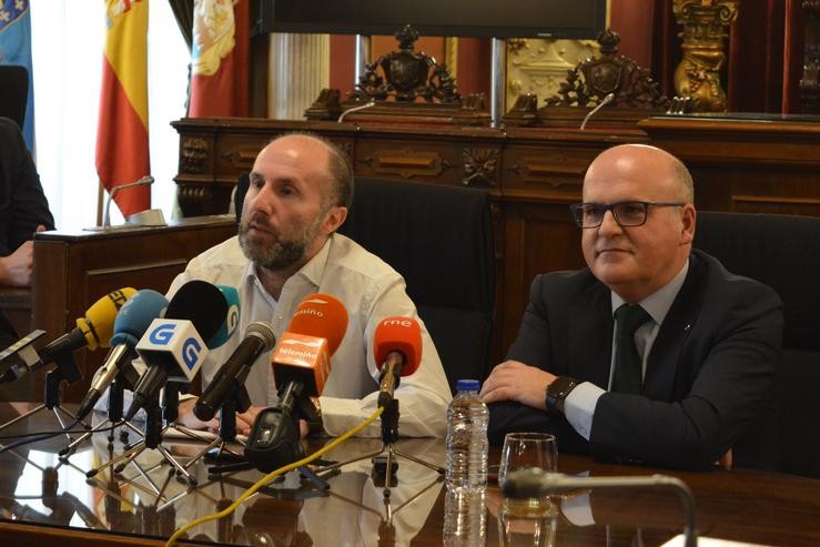 O alcalde de Ourense, Gonzalo Pérez Jácome, e o presidente da Deputación de Ourense, José Manuel Baltar 