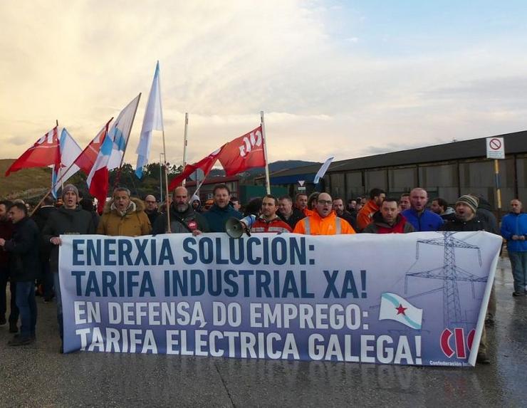 Protesta da CIG para unha solución para as empresas electrointensivas 
