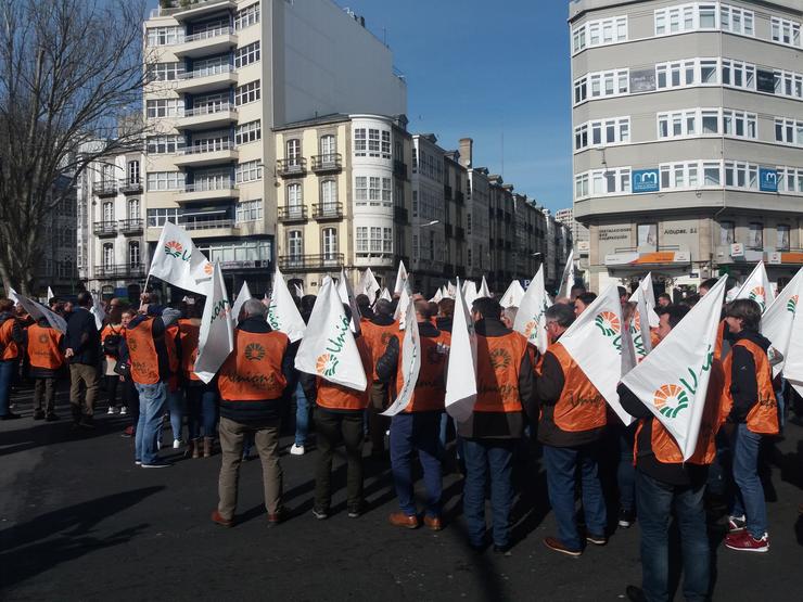 Mobilización de gañadores e agricultores en demanda dun 'prezo xusto' polos seus produtos 