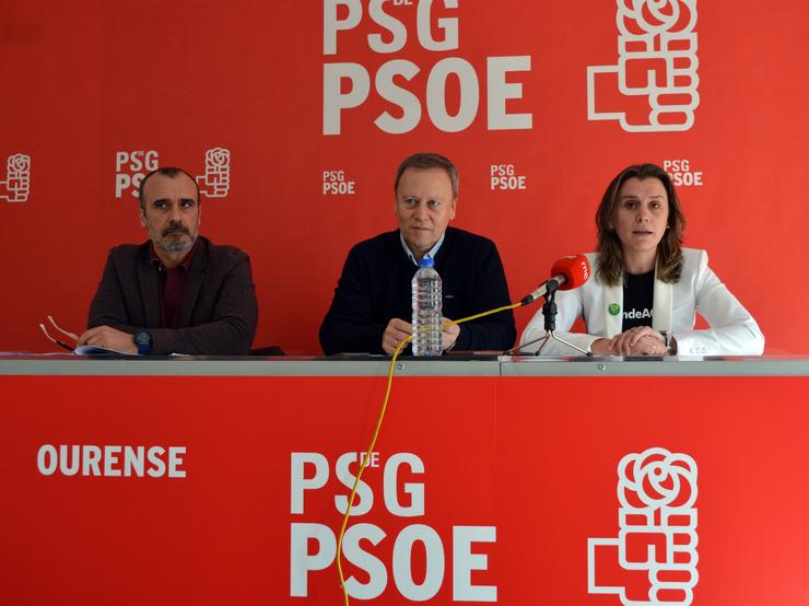 Rolda de prensa dos responsables do PSOE de Ourense 