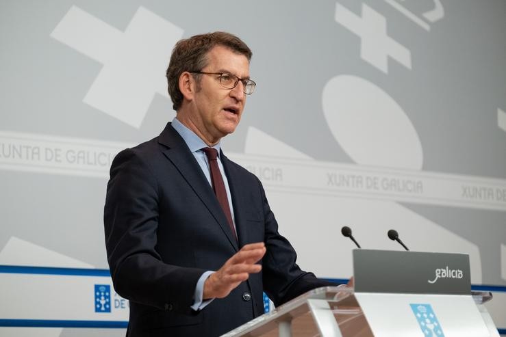 O presidente da Xunta, Alberto Núñez Feijóo.. XUNTA / Europa Press