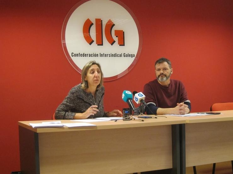 Natividade López e Fran Cartelle (CIG) 