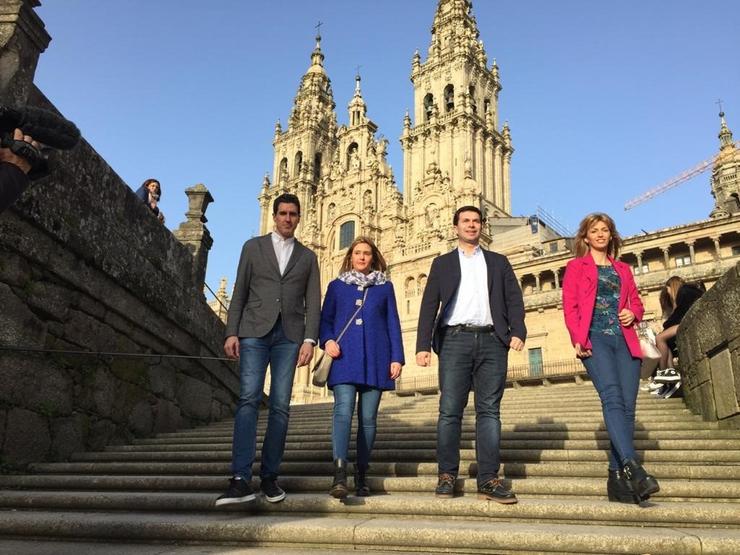 Caballero, acompañado das cabezas de cartel por Lugo, A Coruña e Ourense, ás eleccións galegas 