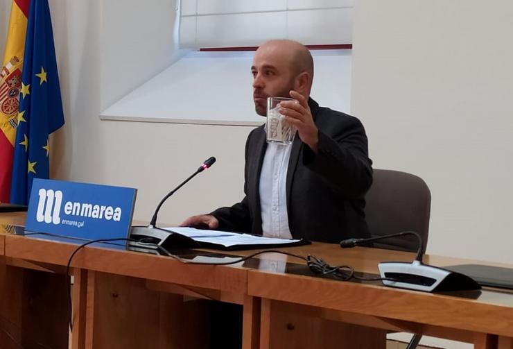O portavoz de En Marea, Luís Villares, presenta a proposta para crear un imposto ás bebidas azucaradas en Galicia 