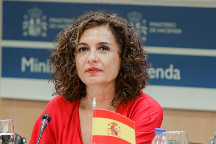 A ministra de Facenda, María Jesús Montero, presidindo o Consello de Política Fiscal e Financeira (CPFF) no Ministerio de Facenda, en Madrid (España) a 7 de febreiro de 2020.. Ricardo Rubio - Europa Press