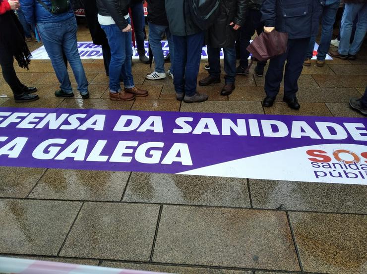 Manifestación a prol da Sanidade Pública