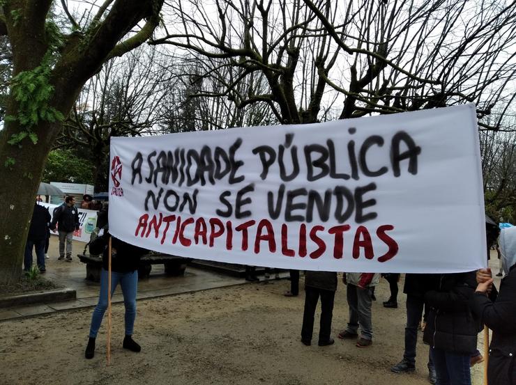 Manifestación a prol da Sanidade Pública en Santiago