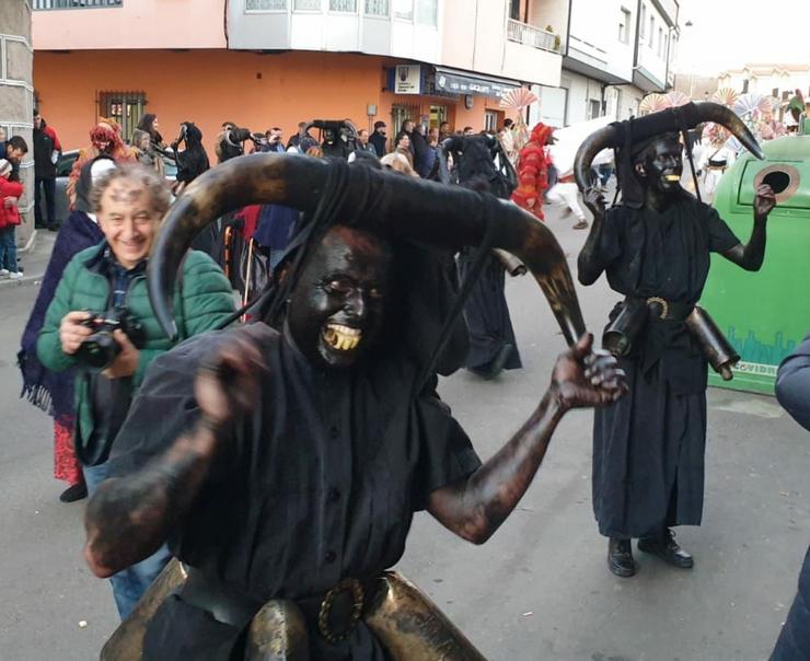 Mascarada Ibérica 2020 en Viana do Bolo. Foto: M.M.