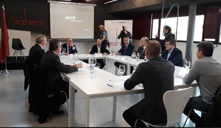 Reunión en Ourense sobre o centro de intelixencia artificial. 