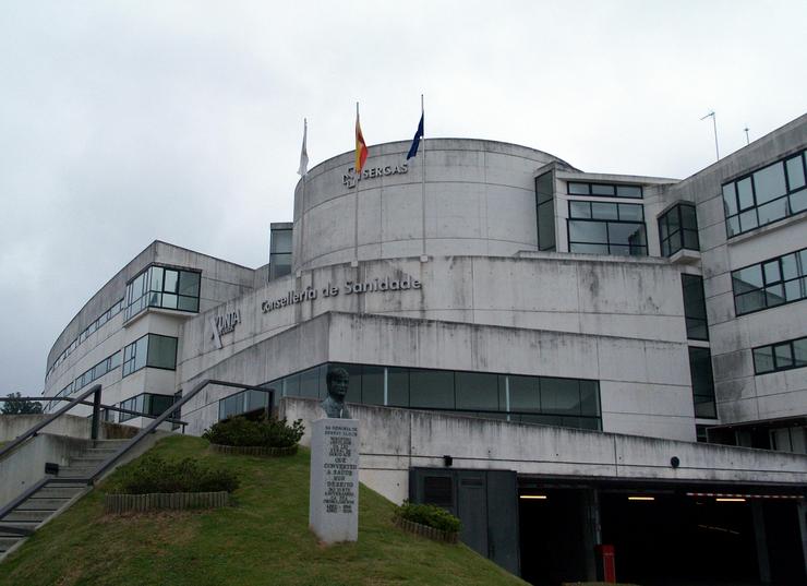 Exterior do edificio que acolle a Consellería de Sanidade de Galicia (A Coruña). EUROPA PRESS - Arquivo / Europa Press