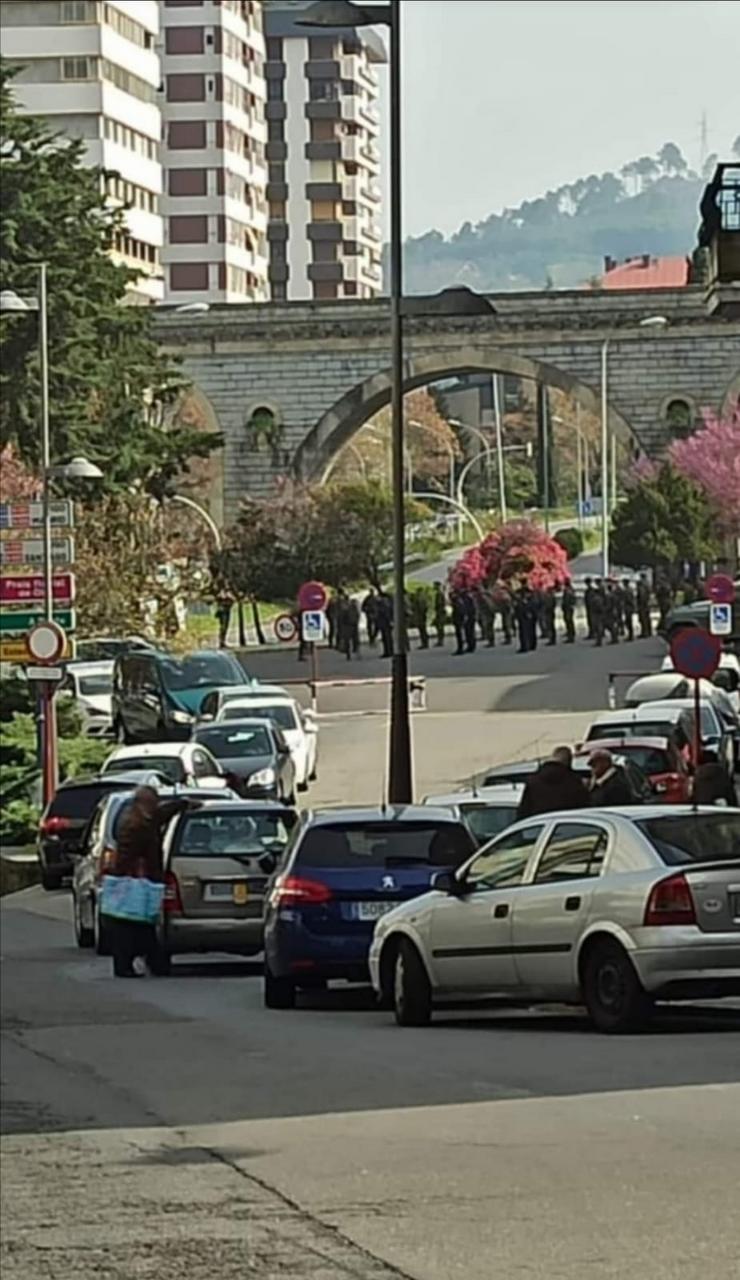 Exército nas rúas de Ourense / remitida