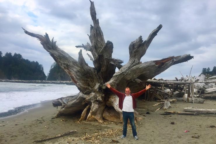 Nas praias de La Push (Washington)