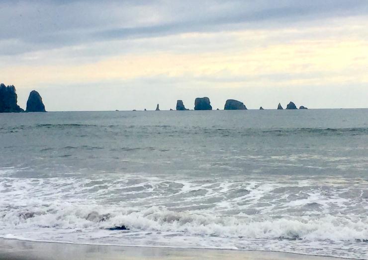 As ondas do mar quileute en La Push